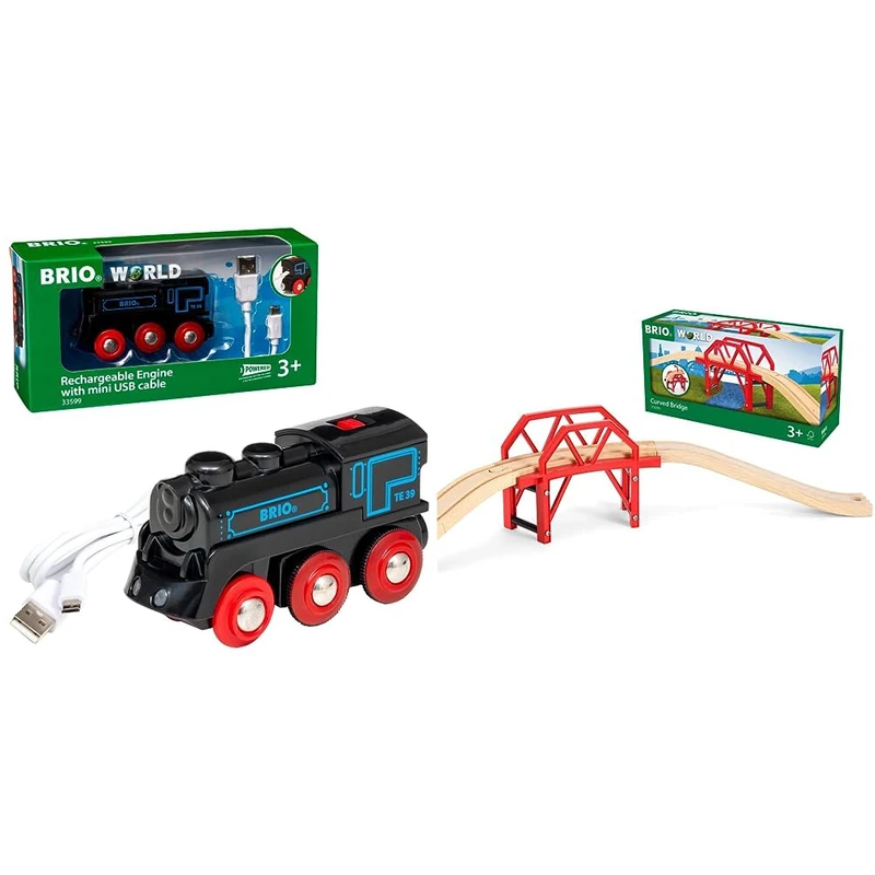 BRIO Steam Locomotive USB Rechargeable Train - Multicolor
