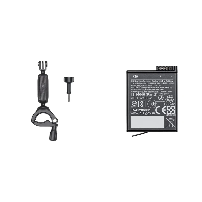 DJI Osmo Action Handlebar Mount & Osmo Action Extreme Battery