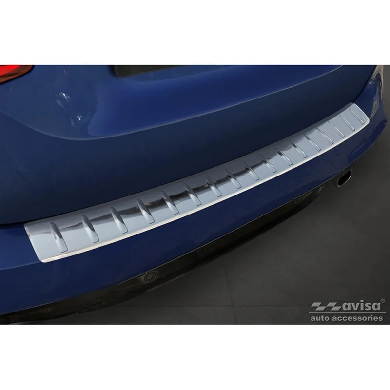 Avisa Stainless Steel Rear bumper protector compatible with BMW 2 Active Tourer F45 2013-2021 with M-Pakage 'Ribs'