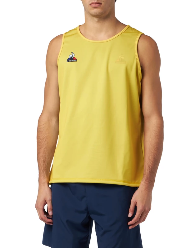 Le Coq Sportif Men's Training Chasuble Rugby Re-M Ori T-Shirt, Original Yellow/St Etienne, L - Image 1