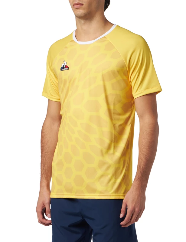 Le Coq Sportif Men's Match Gardien 23 M Original Jaun Jersey Polo Sweater, L