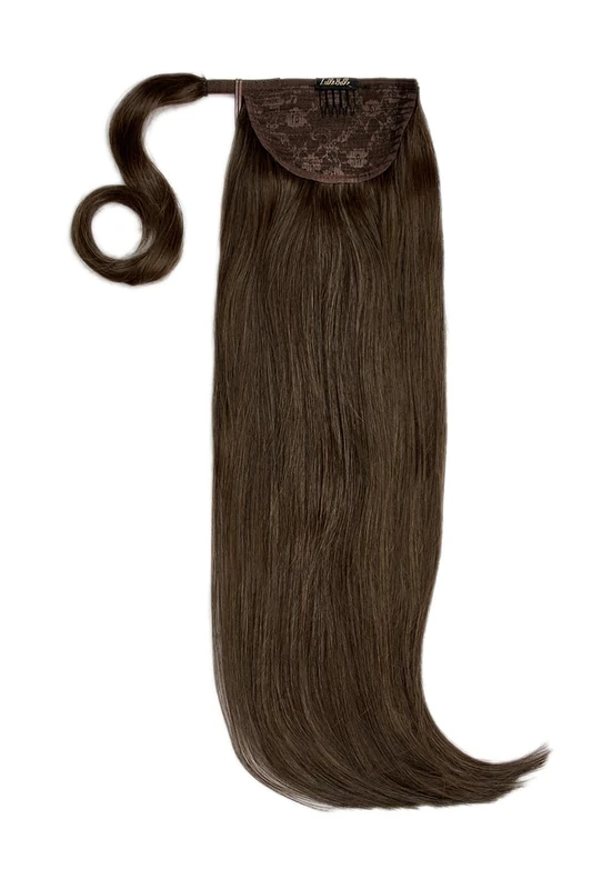 Luxury Gold 22'' 120g Human Hair Pony -4/27 Dark Brown & Caramel
