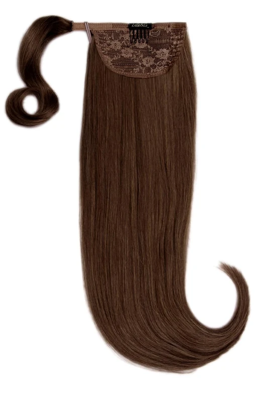 Luxury Gold 22'' 120g Human Hair Pony -8 Chestnut