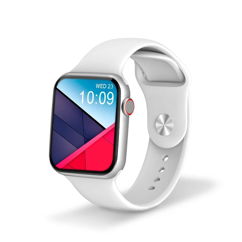 DCU TECNOLOGIC - Color Full 2 Smartwatch - Smartwatch with 2 wristbands: White and Red - 1.91 inch IPS touch screen - IP67-128 waterproof sports modes