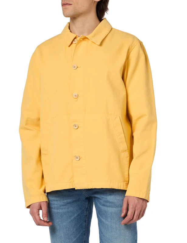 Armor Lux Men's Heritage Fisherman Jacket, Yellow E24, L