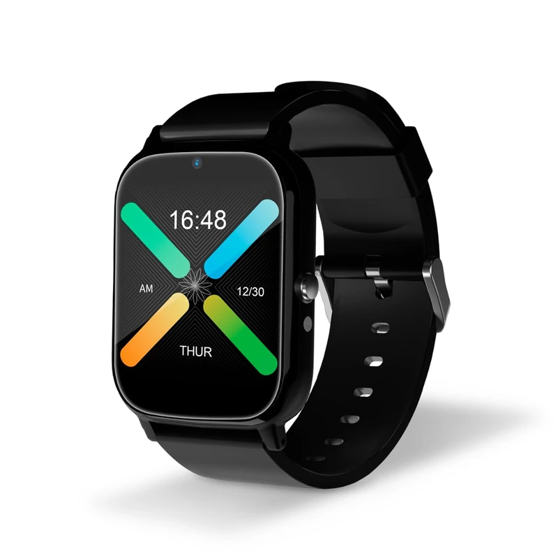 DCU TECNOLOGIC - Senior Smartwatch with GPS and 4G video calls - Smart watch with 1.69'' Full Touch IPS screen - IPX6 waterproof - Ideal for seniors - Black