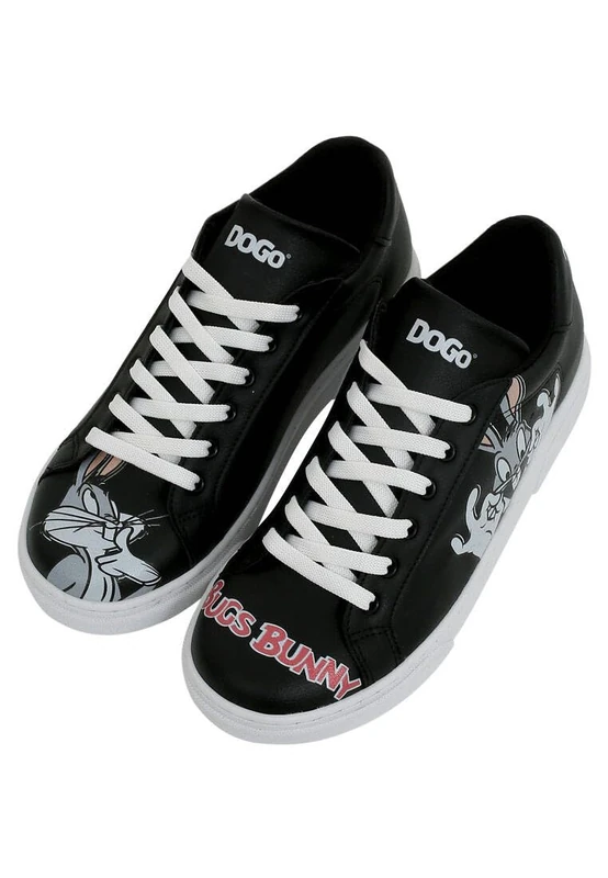 DOGO Women's Wb Ace Sneakers, Black, 3.5 UK