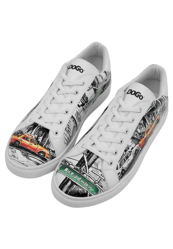 DOGO Ace Sneakers Men, White, 7.5 UK