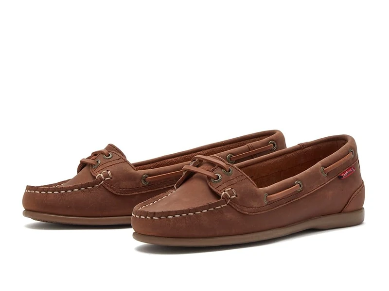 Chatham Womens Loafers Dark Tan 5 UK