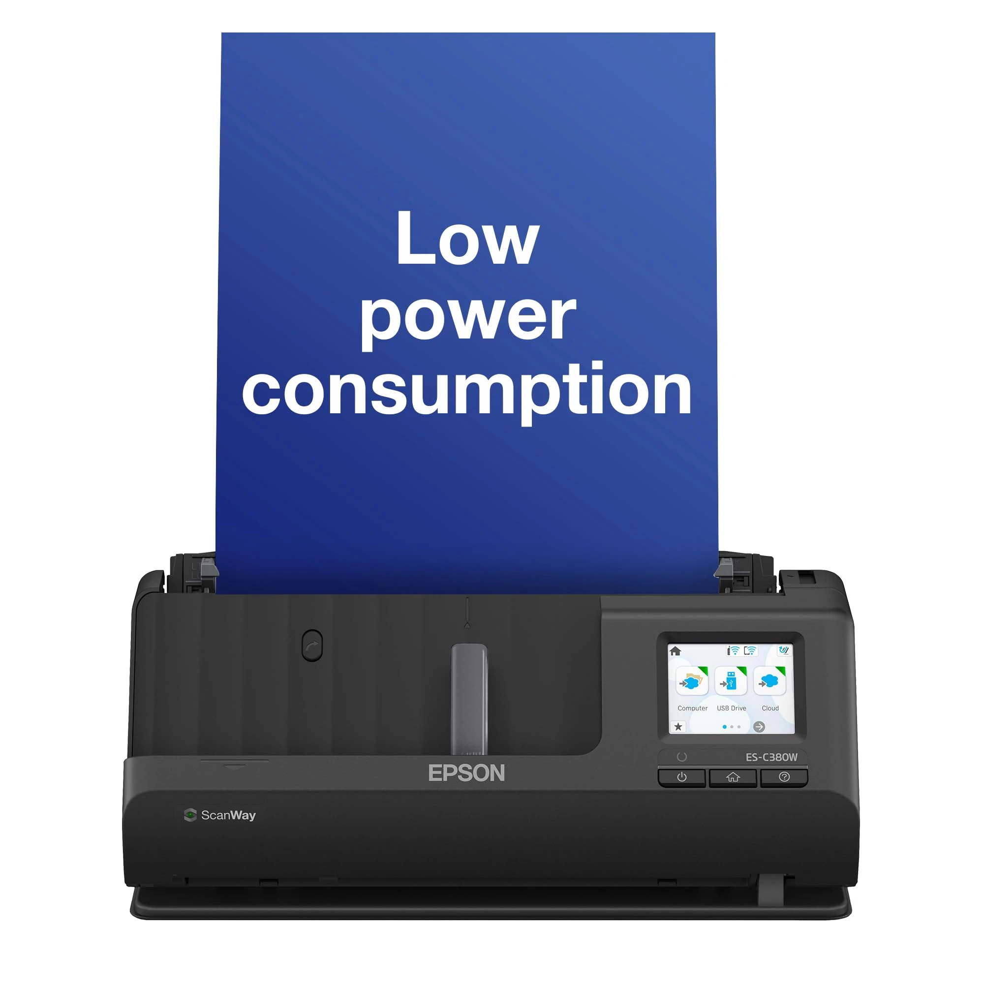 Epson ES-C380W Workforce Ultra-compact Wi-Fi 30ppm Auto Feed, PC-Free Colour Scanner