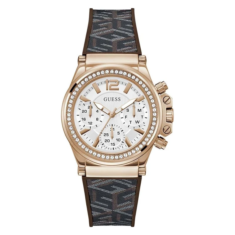 GUESS Watch GW0621L5, Brown, One Size, Classic