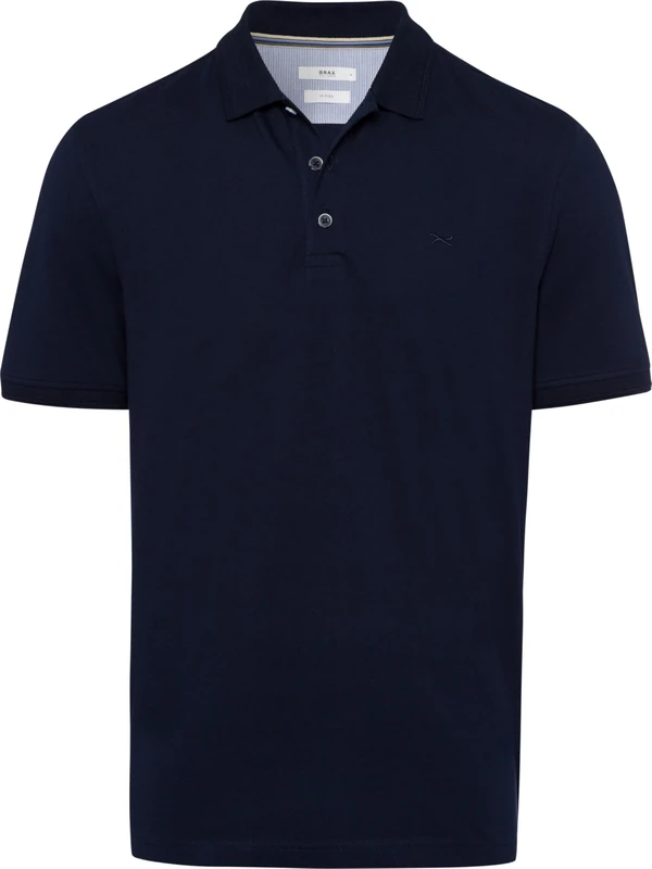 BRAX Men's Style Pete U Hi-Flex: Polo Shirt in Pima Cotton Polo Shirt, Universe, M