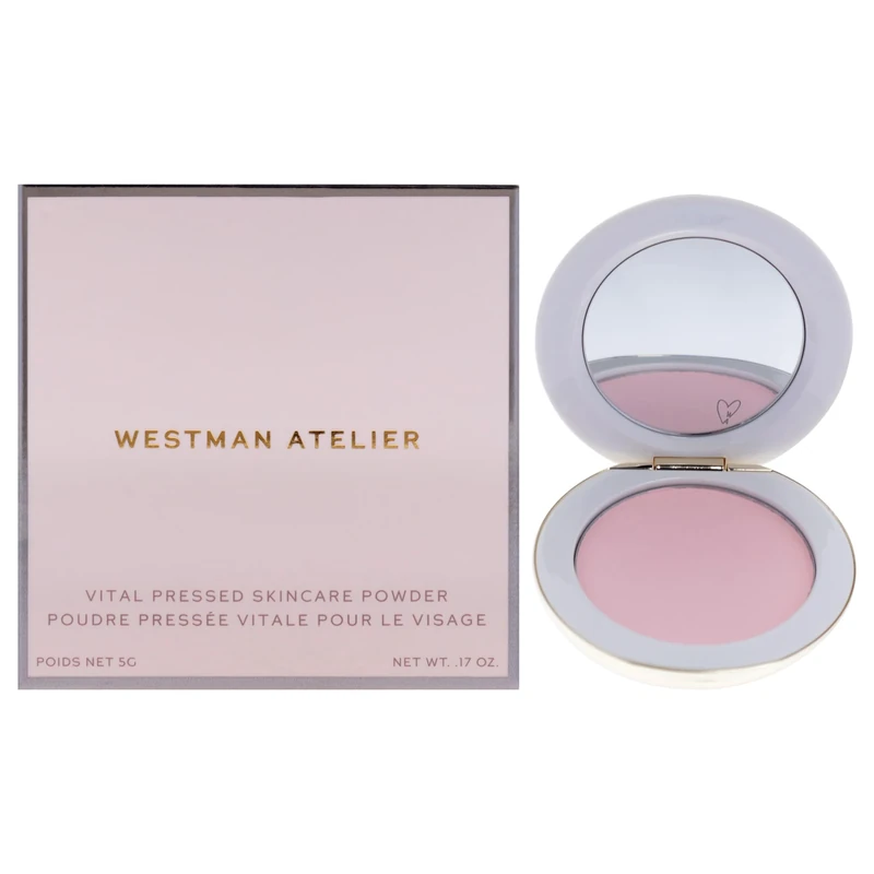 Vital Pressed Skincare Powder - Pink Bubble by Westman Atelier for Women - 0.17 oz Powder