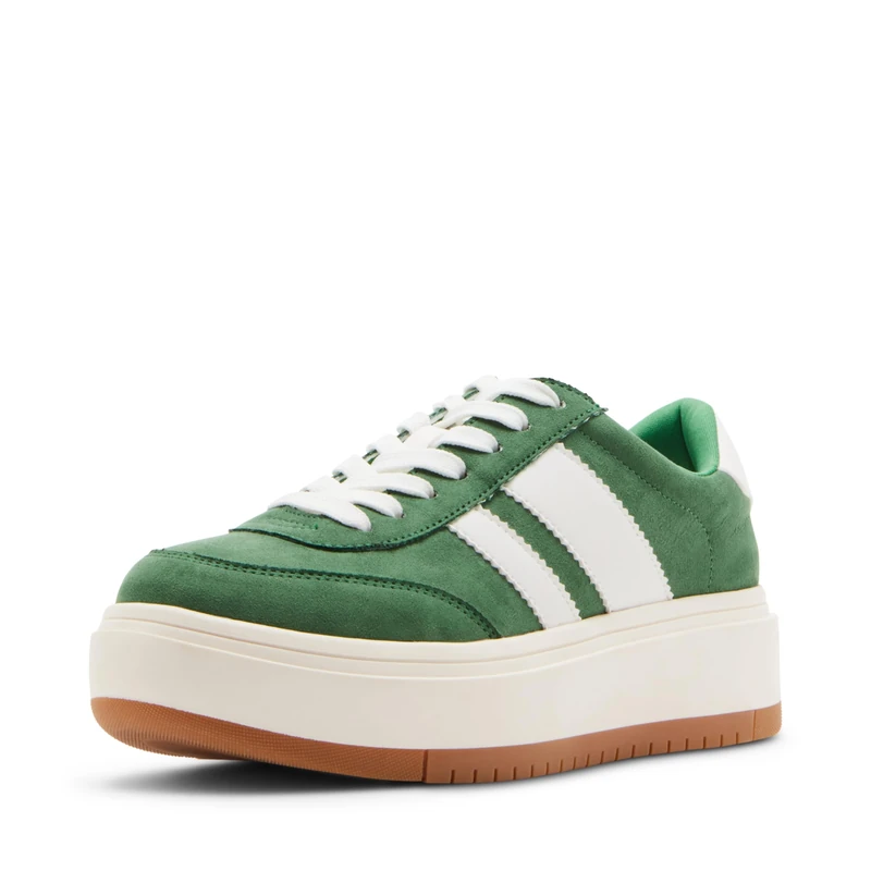 Madden Girl Women's Navida Sneaker, Green/White, 8 UK