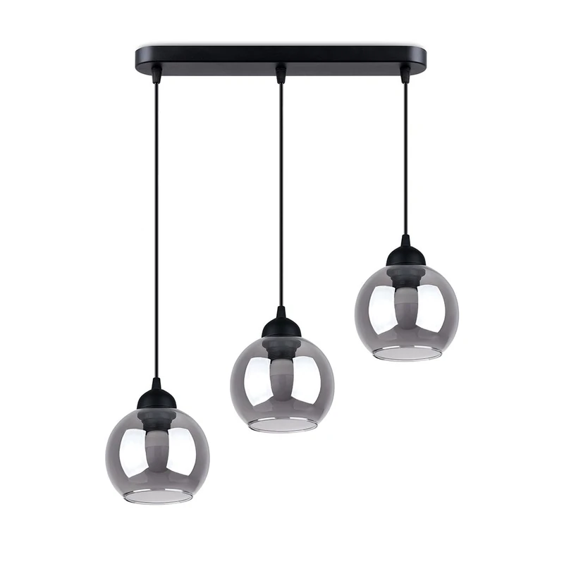Sollux Alino Bar Pendant Ceiling Light Black - Image 1