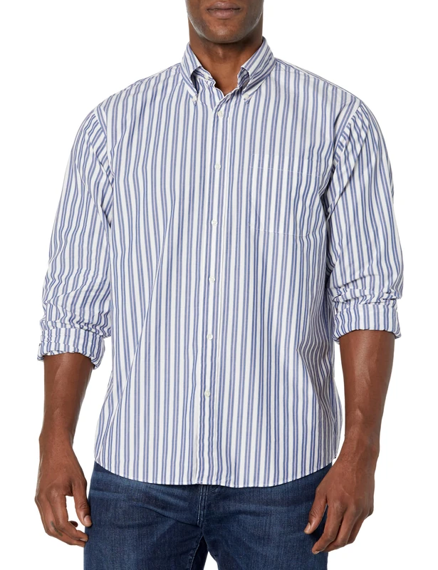 Brooks Brothers Men's Friday Sport Shirt, Multi Stripe, S