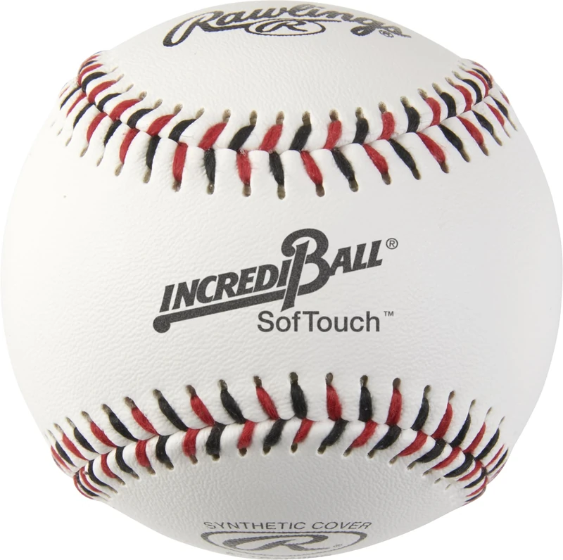 Rawlings | Incredi-Ball White Softstitch Baseballs | 9" | Cloth & Synthetic Leather Cover Options | 12 Count