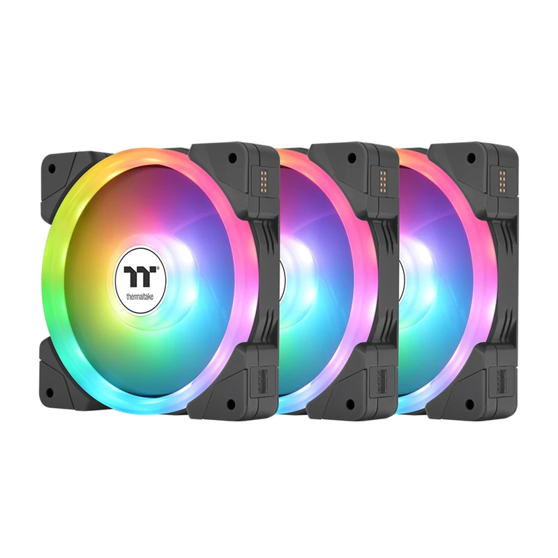 Thermaltake SWAFAN EX 14 ARGB 3-Pack PC Cooling Fans - Black - Image 1