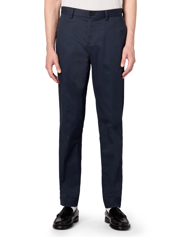 Brooks Brothers Men's Regular Fit Stretch Lightweight Advantage Chino Pants, Navy, 36W x 32L - Image 1