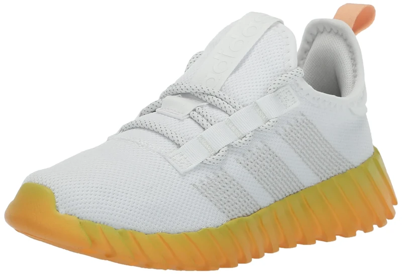 adidas Men's Kaptir 3.0 Sneaker, White/Crystal White/Hazy Orange, 3.5 UK