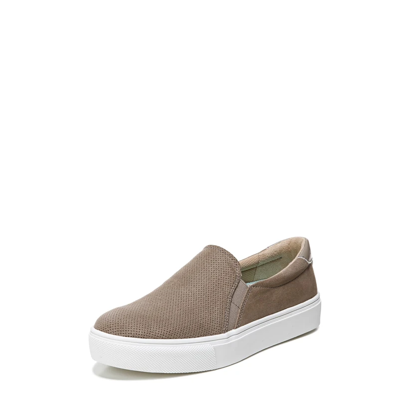 Dr. Scholl's Shoes Women's Nova Sneaker, Woodsmoke Microfiber, 9.5 Wide