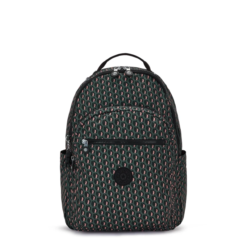 Kipling Seoul Backpacks, 35X20.5X44, 3D K Pink (Black)