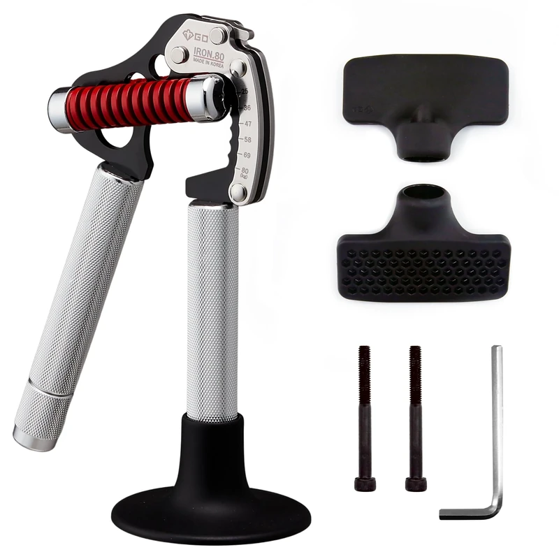 GD IRON GRIP EXT.P 80(Rock Climbing Grip Trainer) Grip Strength Trainer Adjustable Hand Grip Strengthener (55~176 lb) Hand Grip Exerciser Strengthener Wrist Strengtheners for Climbing Finger Training