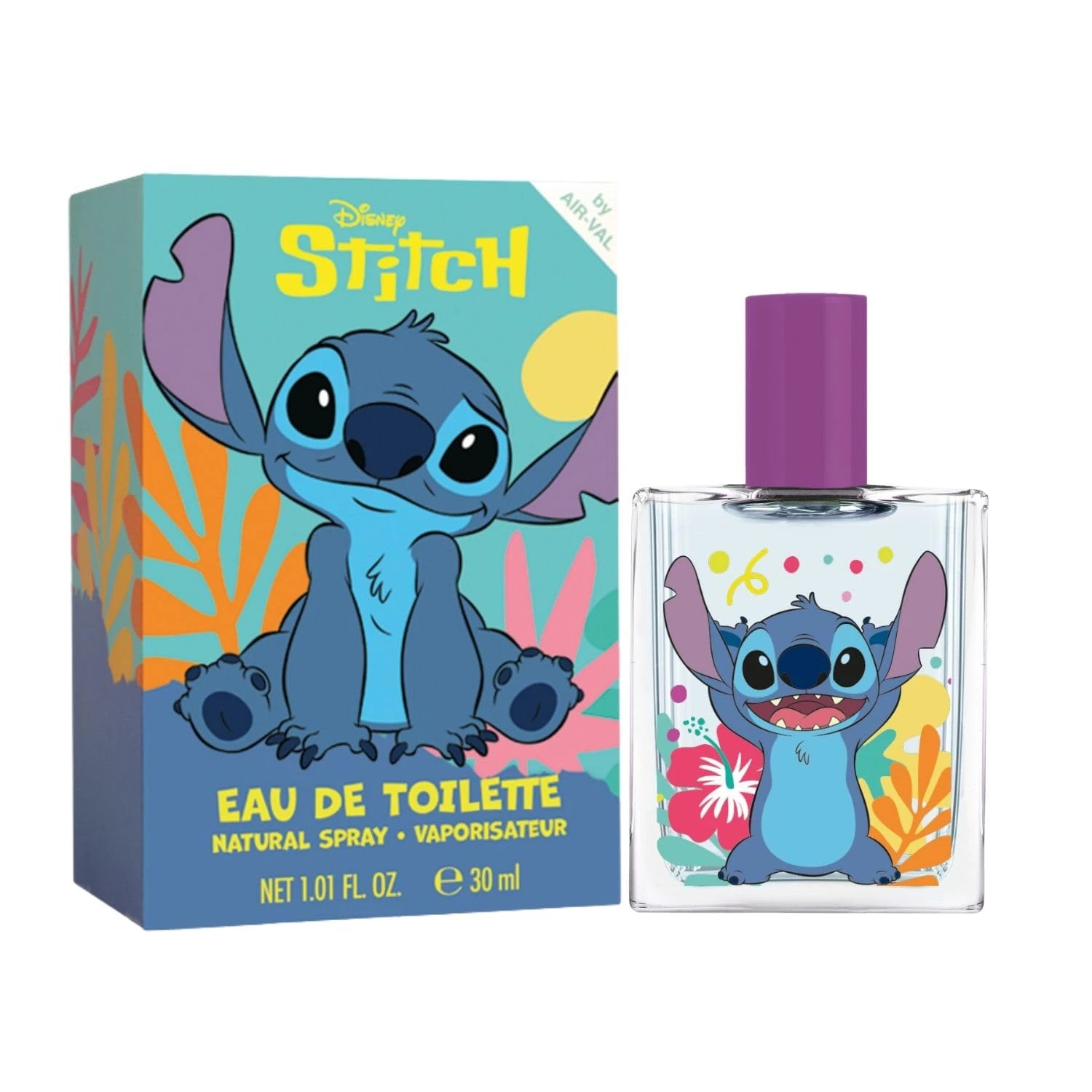 Disney Stitch Children Eau de Toilette Natural Perfume Spray, Vegan and Dermatologically tested EDT Spray for Kids - Safe Daily Fragrance Gift, 30ml