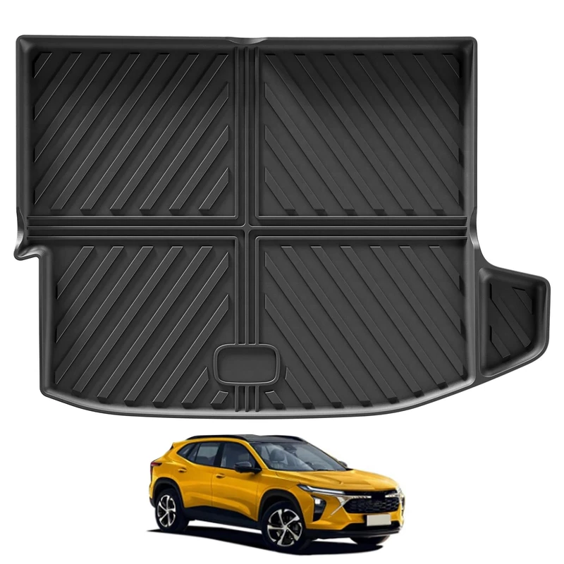 SMABEE Custom Fit for 2024 2025 Chevy Trax Cargo Liner TPE All Weather Cargo Mat for Chevrolet Chevy Trax 2024 2025 Accessories Trunk Mat Heavy Duty Boot Liner Interior Black