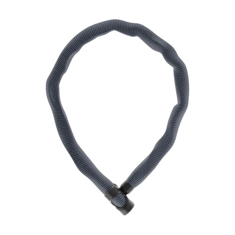 ABUS Chain Lock IVERA Chain 7210 - Bicycle Lock with Highly Flexible IvyTex Synthetic Fibre Casing - ABUS Security Level 8 - 85 cm - Colour: black