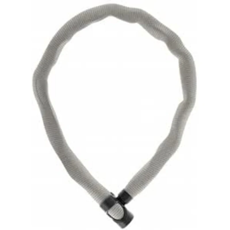 ABUS Chain Lock IVERA Chain 7210 - Bicycle Lock with Highly Flexible IvyTex Synthetic Fibre Casing - ABUS Security Level 8 - 110 cm - Colour: grey - Image 1