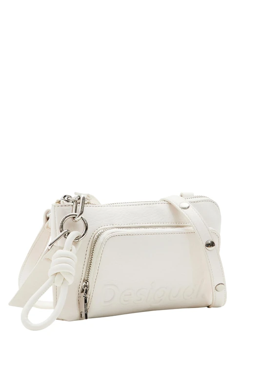Desigual Women's Mone_Half Logo 24 L Bi-Fold Wallet, White, 20 - Image 1