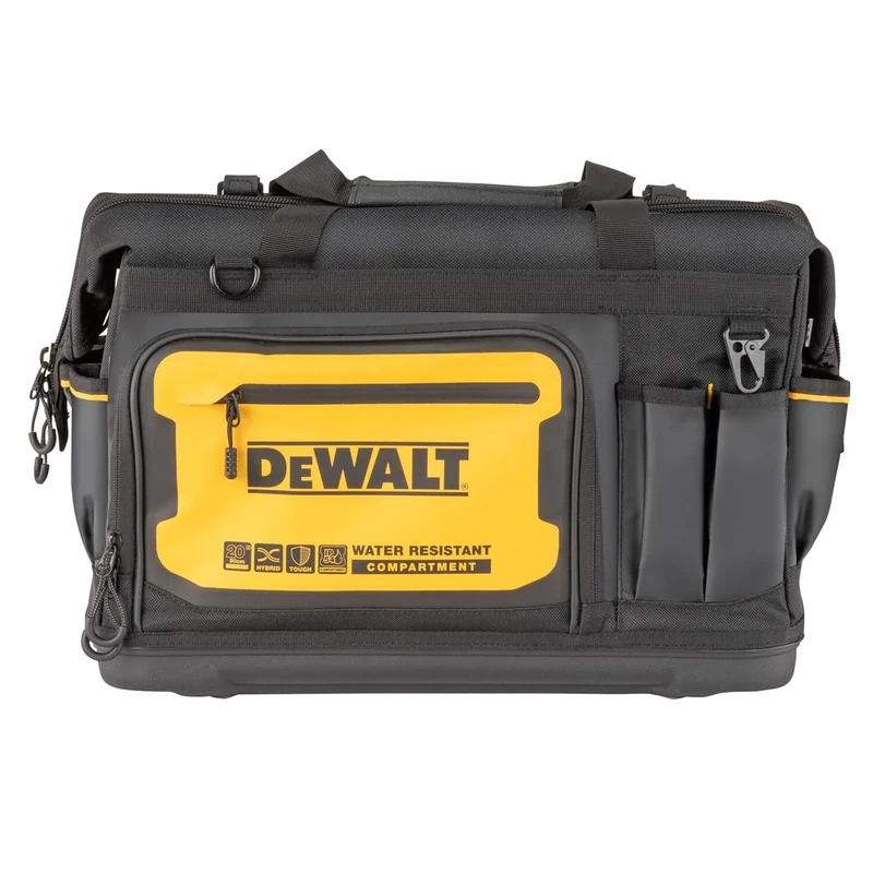 Dewalt DWST60104-1 Storage Bag 33 Pockets, Pro 20" Open Mouth Tool Bag, Max Capacity 25 kgs for Electricians Technicians or Home DIY