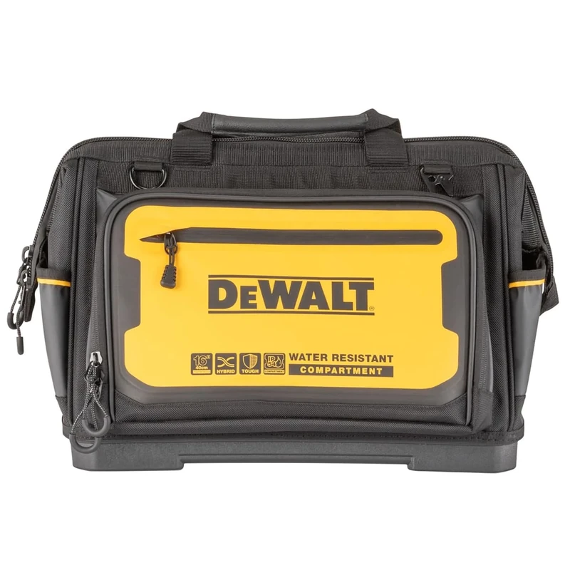 Dewalt DWST60103-1 Storage Bag 19 Pockets, Pro 16" Open Mouth Tool Bag, Max Capacity 25 kgs for Electricians Technicians or Home DIY