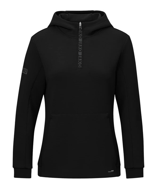 JAKO Women's Zip Hoodie Pro Casual, Black, 44 (EU)