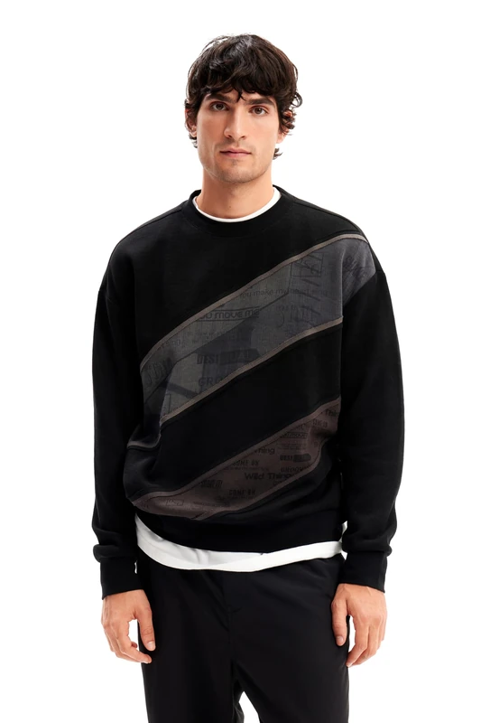 Desigual Men's Amadeo Sweater, black, S