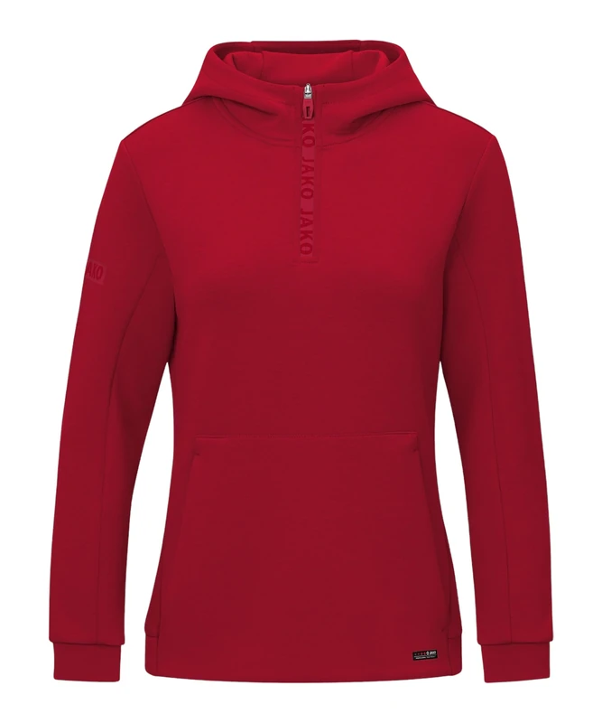 JAKO Women's Zip Hoodie Pro Casual, Chilli Red, 42