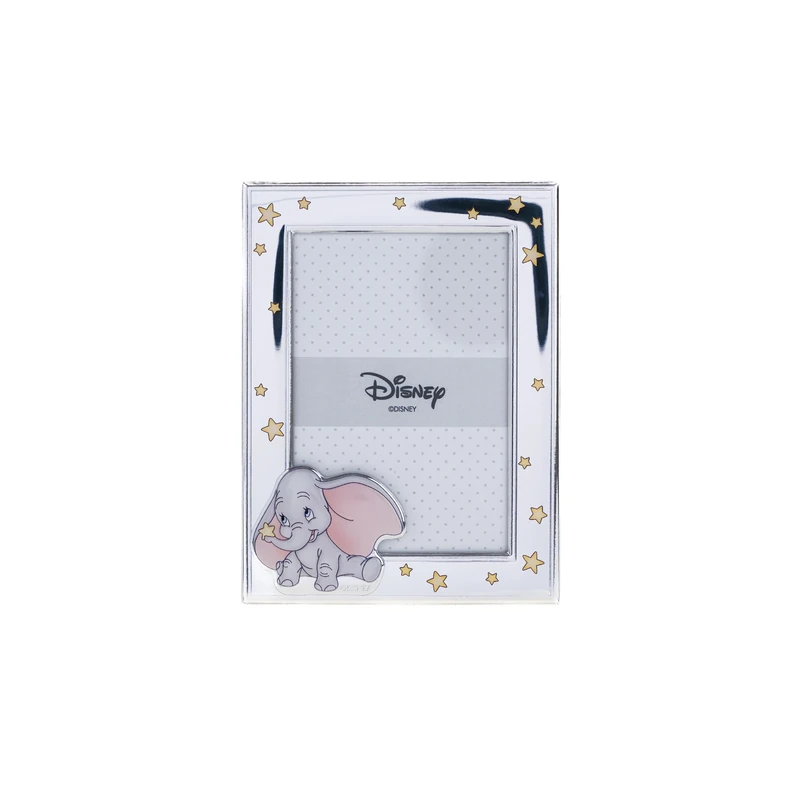 VALENTI & CO. Disney Baby - Dumbo Silver Photo Frame for Children, Christening, Birth or Birthday Gift (9 x 13 cm)