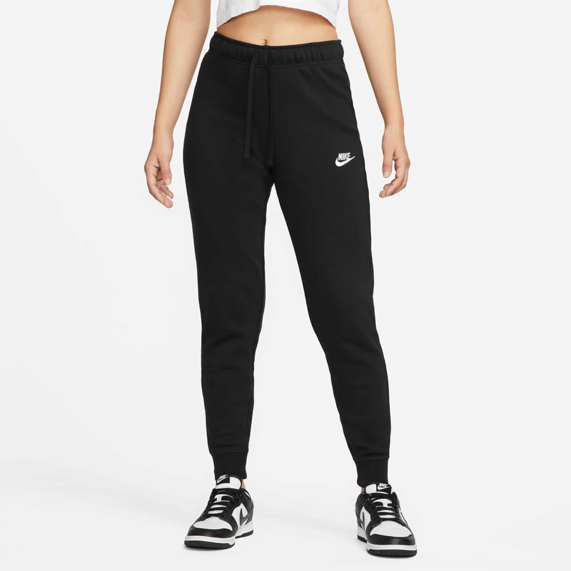 NIKE DQ5174-010 W NSW Club FLC MR Pant Tight Pants Women's Black/White Size 2XL-S