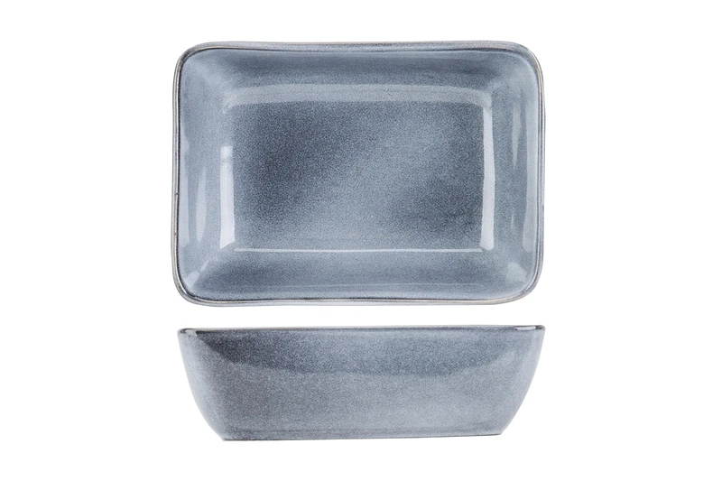 Cosy & Trendy Toluca Dish, Blue, 13.5 x 10 x H4.4 cm, Pack of 6