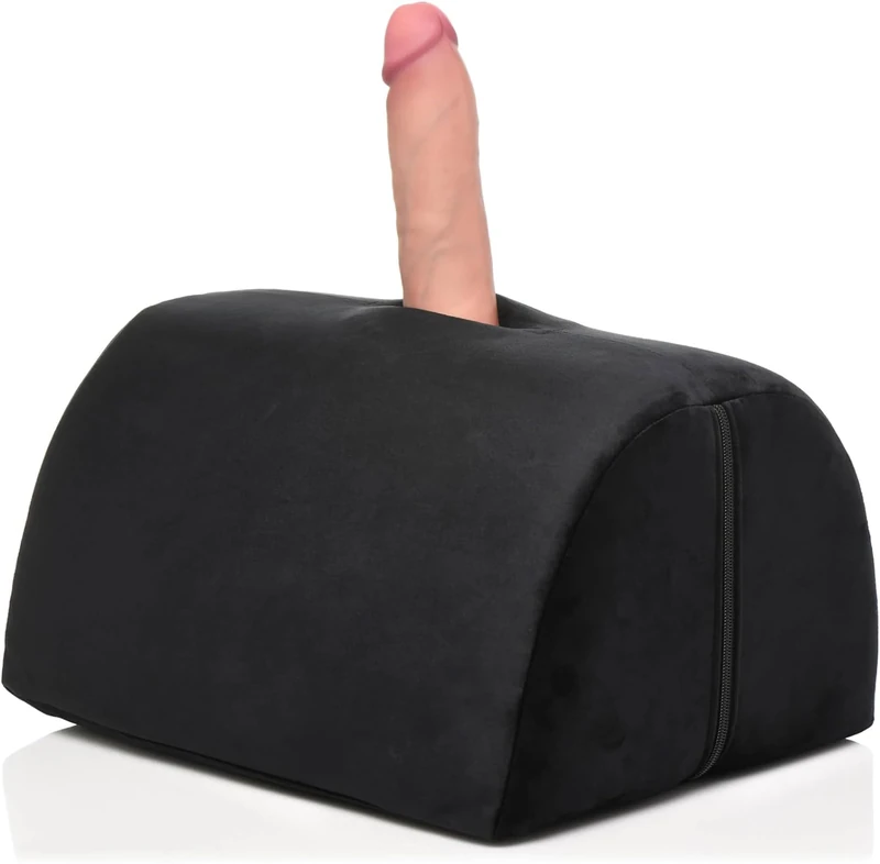 Bedroom Bliss Love Toy Cushion for Men, Women & Couples. Great for Sexual Positioning & Deep Penetration, Saddle-Style Mount with Toy Pocket. High-Density Foam. Easy to Clean Covers. 1 Piece, Black - Image 1