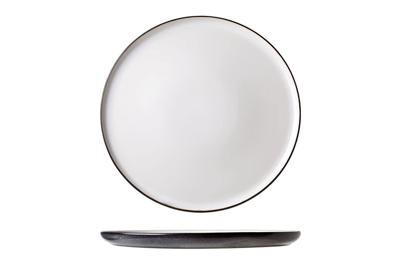 Cosy & Trendy Flat Plate Sky White, D27.5 cm, Pack of 4