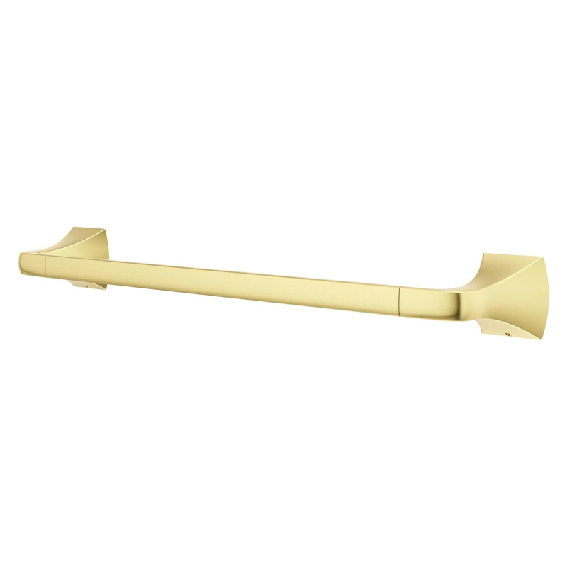 Pfister Bruxie Bath Towel Bar for Bathroom, 18-Inch, Wall-Mounted, Screw-In, Brushed Gold Finish, BTBBIE1BG
