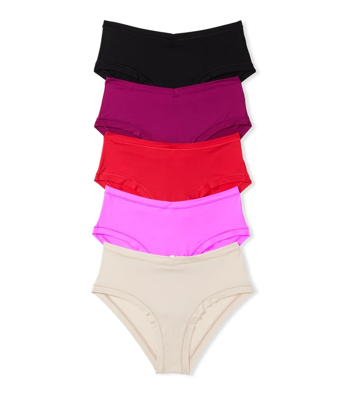 Victoria's Secret PINK Everyday Stretch Hipster Panty Pack, Underwear for Women (XS-XXL), Multicolored Basic, XS