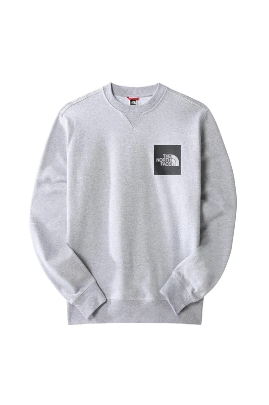 THE NORTH FACE Fine Hooded Sweatshirt Tnf Light Grey Heather L