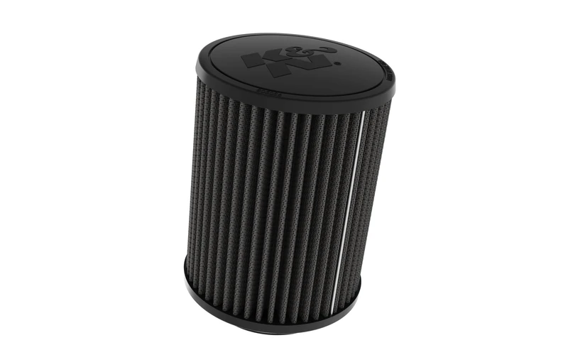 K&N Black Universal Dryflow Round Air Filter 76mm flange, 127mm outside diameter, 165mm height (RU-3128HBK)