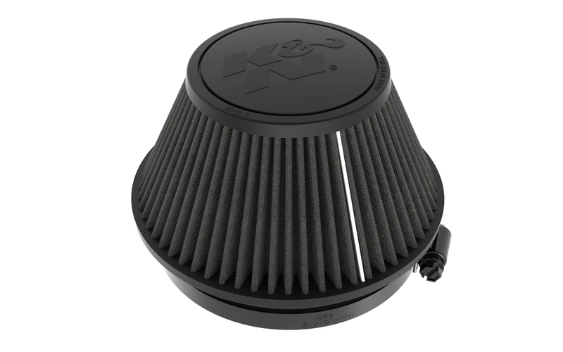 K&N Black Universal Dryflow Conical Air Filter 152mm flange, 191mm base, 114mm top, 102mm height (RU-3129HBK)