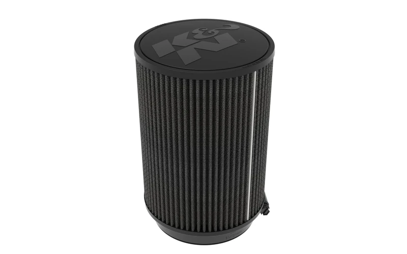 K&N Black Universal Dryflow Round Air Filter 127mm flange, 165mm outside diameter, 229mm height (RU-3127HBK)