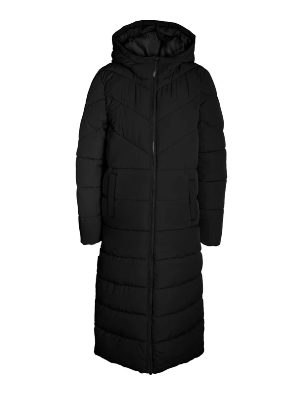 Noisy may NMDALCON L/S Women's X-Long Coat Noos Quilted Coat, Black, S, black, S