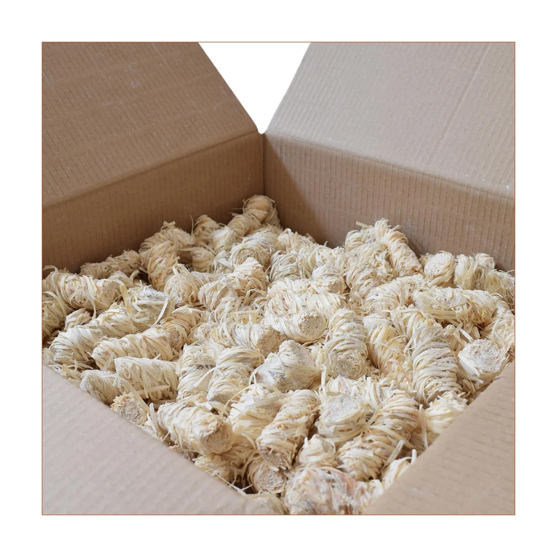 CHEMINETT - Wood wool – 100% natural fire starter – 10 kg, 800 pieces – Based on premium vegetable wax and FSC certified wood – Burning time 8 to 10 minutes - Image 1